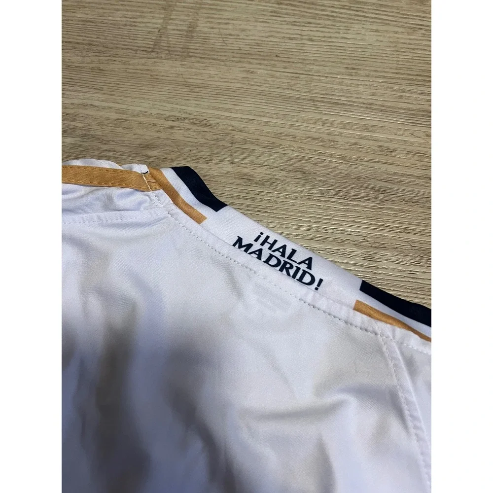 Real Madrid 2023-24 Home‎ Jersey White Gold Mens XL Soccer Shirt Jsport